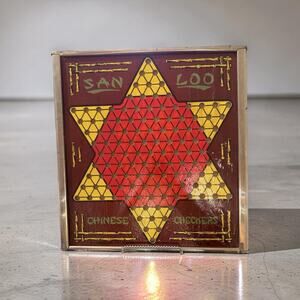 1950s Ante-Up Rummy / Chinese Checkers 2-Sided Game Board –Northwestern Products